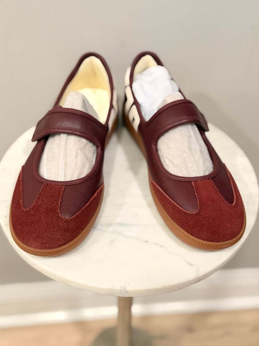 Back 70 Aya Mary Jane Sneakers Size 39 Burgundy